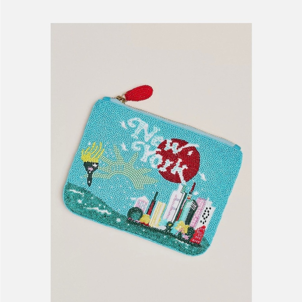 Anthropologie x Daniella Manini Beaded City Pouch